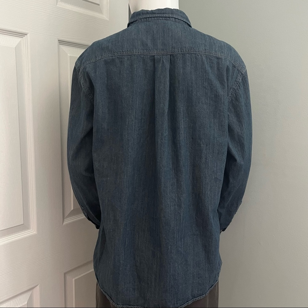 Dickies Dirty Denim Long Sleeve Button Down Work Shirt SIze XL - Picture 8 of 16